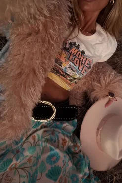 Cabana Studded Suede Belt