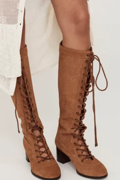 Clair De Lune Lace Up Boots