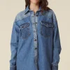 Daisy Patchwork Denim Shirt