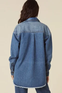 Daisy Patchwork Denim Shirt