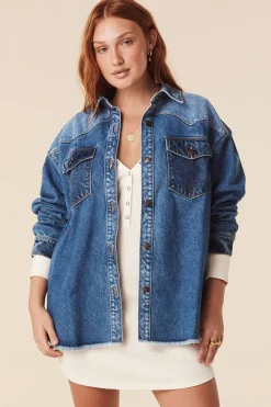 Daisy Patchwork Denim Shirt