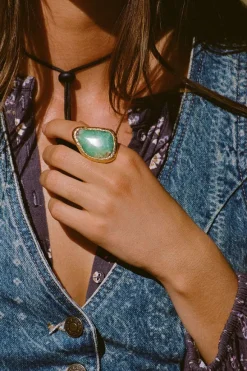 Desert Flower Stone Ring
