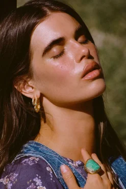 Desert Flower Stone Ring