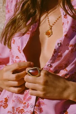 Desert Flower Stone Ring