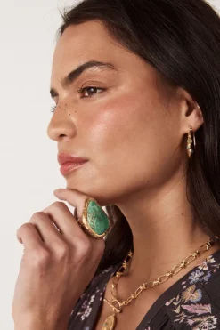 Desert Flower Stone Ring