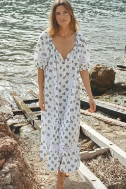 Fable Block Printed Midi Dress