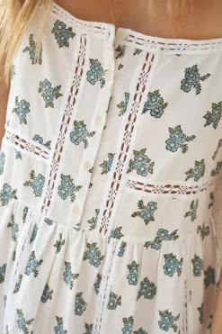 Fable Block Printed Strappy Sundress