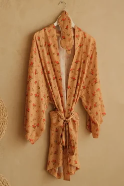 Fleur Robe and Eye Mask Set