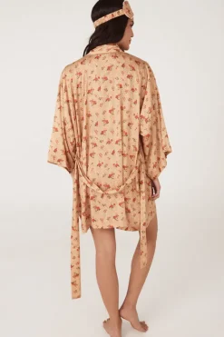 Fleur Robe and Eye Mask Set