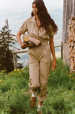 Foxglove Embroidered Boilersuit