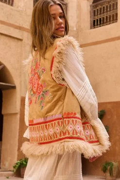 Full Bloom Embroidered Vest