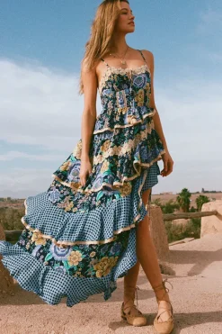 Full Bloom Ruffle Soirée Dress