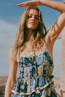 Full Bloom Ruffle Soirée Dress