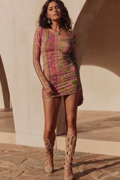 Goldie Shimmer Mini Dress