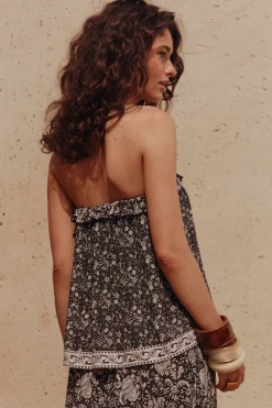 Little Bird Strapless Frill Top