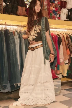 Love in the Afternoon Lace Maxi Skirt