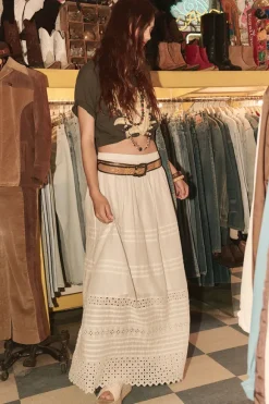 Love in the Afternoon Lace Maxi Skirt