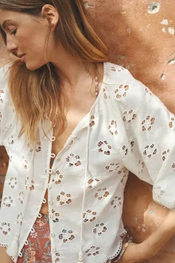 Love Note Broderie Blouse