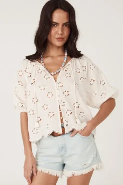 Love Note Broderie Blouse