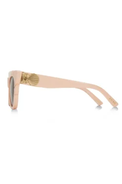 Marilyn Thick Arm with Solid Brown Lens Sunglasses