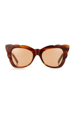 Marilyn with Solid Amber Lens Sunglasses