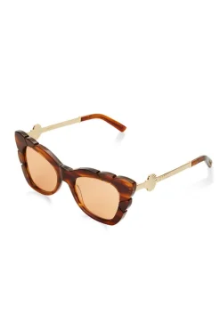 Marilyn with Solid Amber Lens Sunglasses