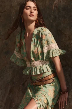 Melody Cropped Blouse