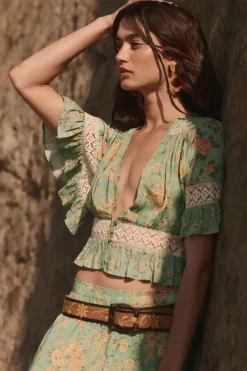 Melody Cropped Blouse