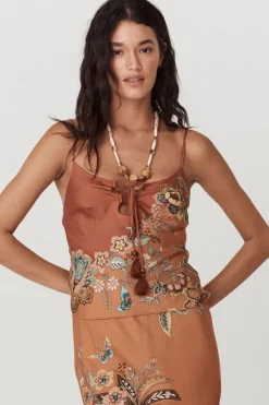 Mojave Lily Lace Up Cami