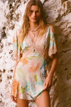 Painter's Garden Lace Mini Dress