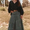 Road Trip Denim Maxi Skirt