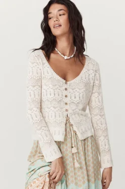 Siesta Pointelle Cardigan