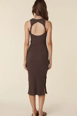 Spell Staples Rib Singlet Midi Dress