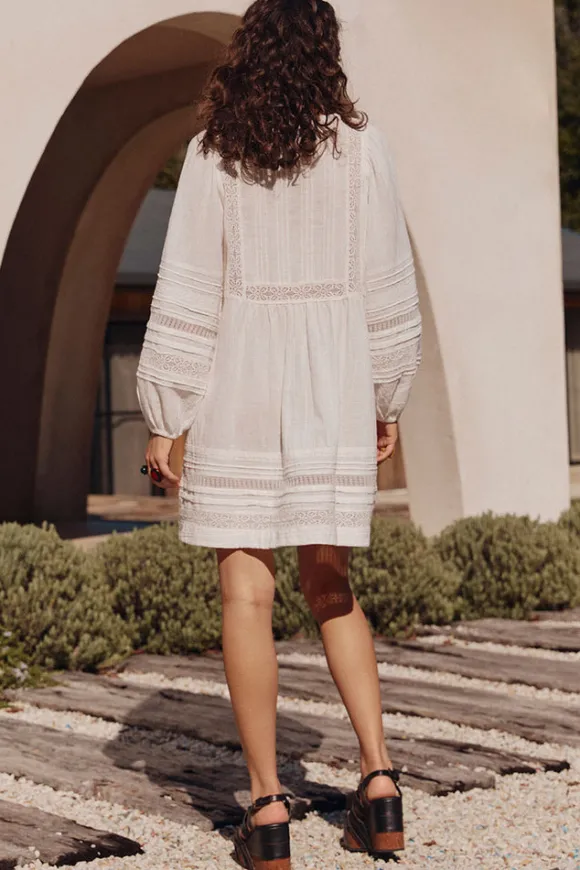 Stevie Lace Boho Mini Dress