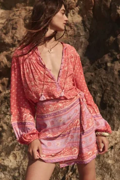 Sunshine Bandit Wrap Mini Skirt