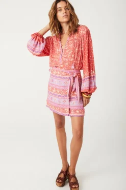 Sunshine Bandit Wrap Mini Skirt